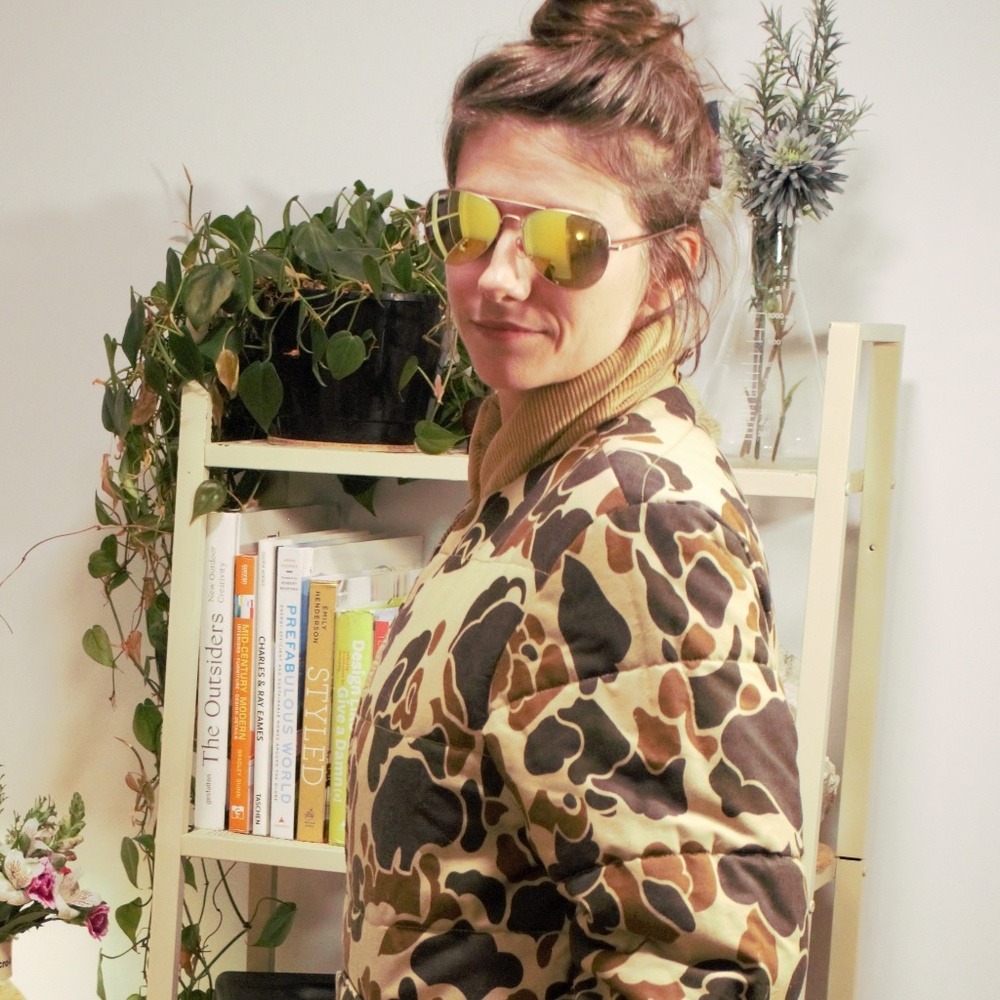 Vintage CAMO Reversible Jacket UNISEX orange